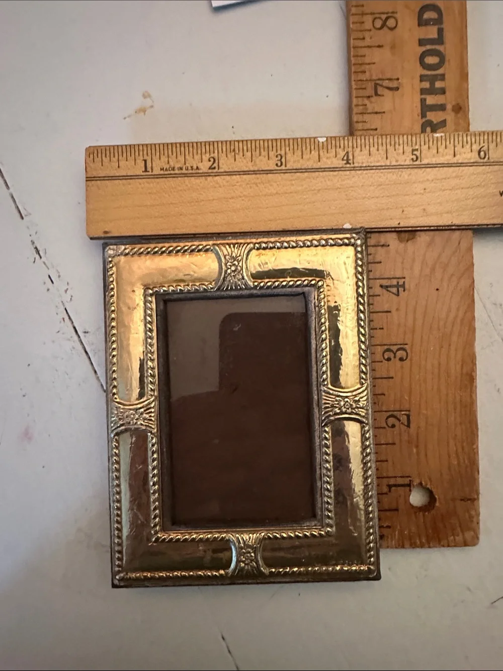 VINTAGE STERLING SILVER (THIN LAYER) PICTURE FRAME LOOKS ROSE GOLD MINI